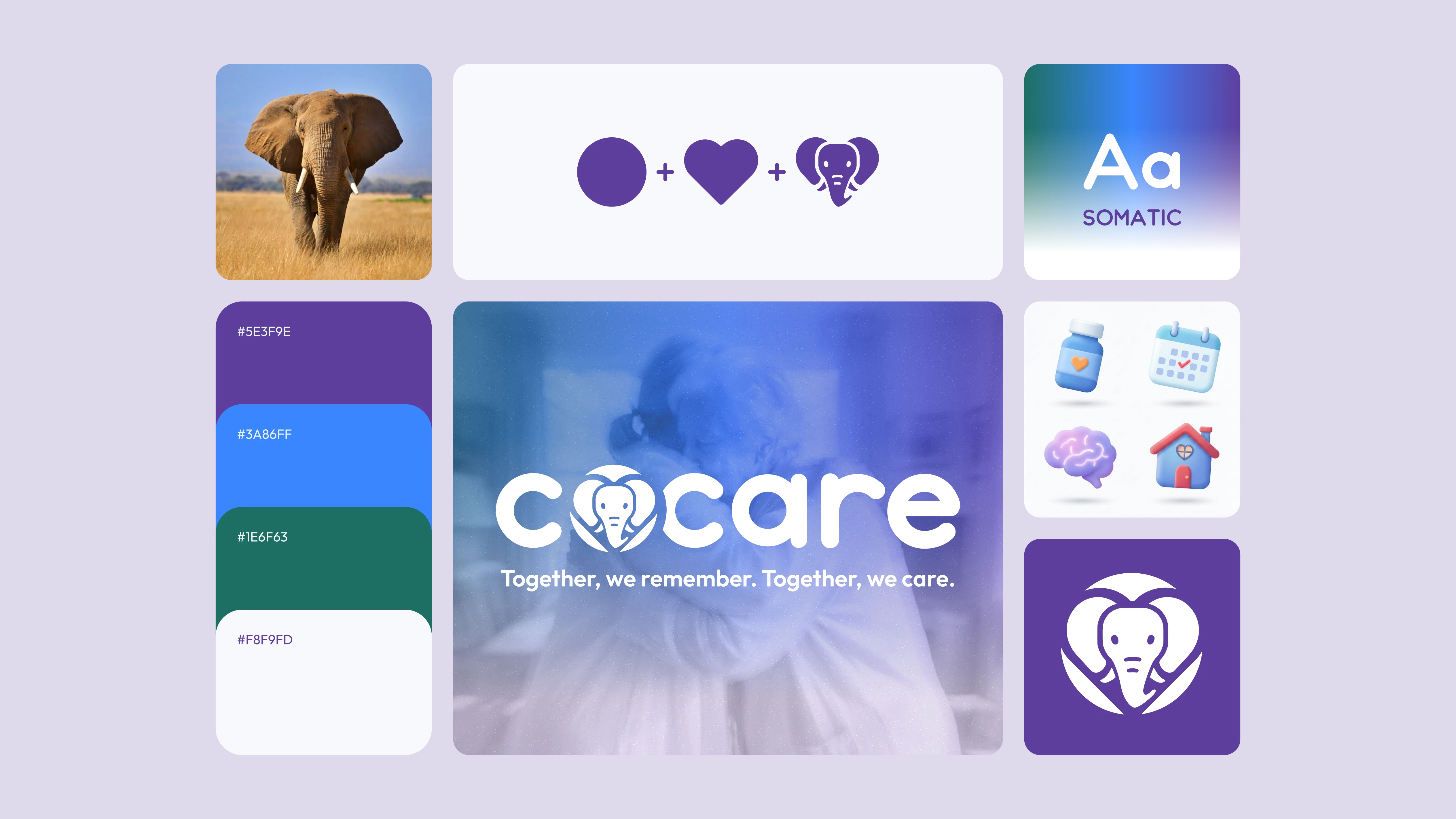 CoCare — visual identity and brand system
