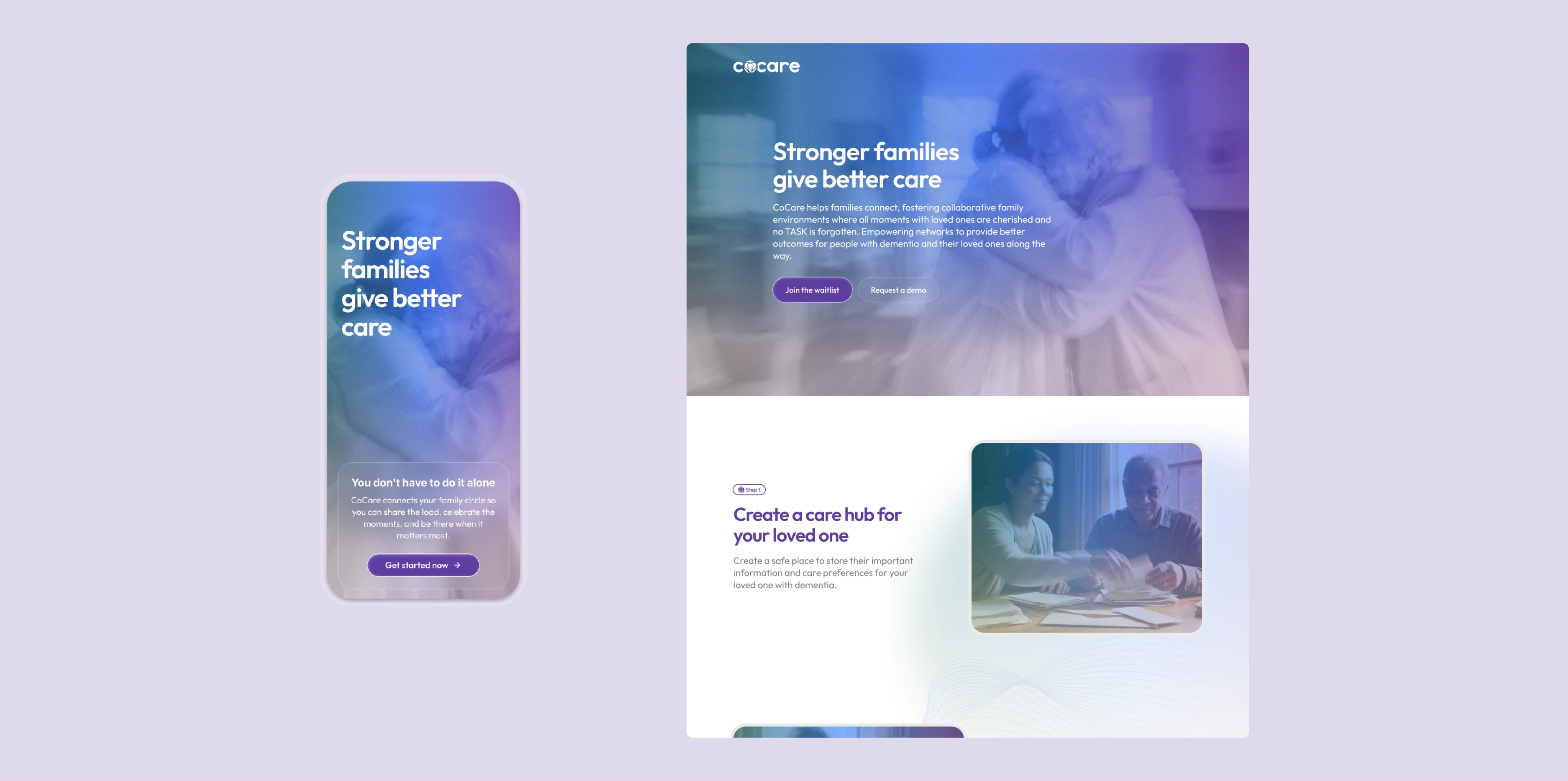 CoCare — design system and marketing site